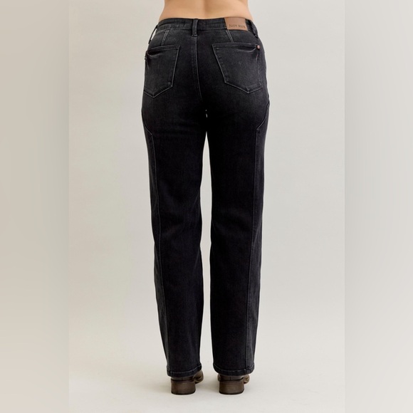 NEW 🎉Judy Blue Mid Rise Straight Western Seam Detail Jeans - Picture 7 of 11